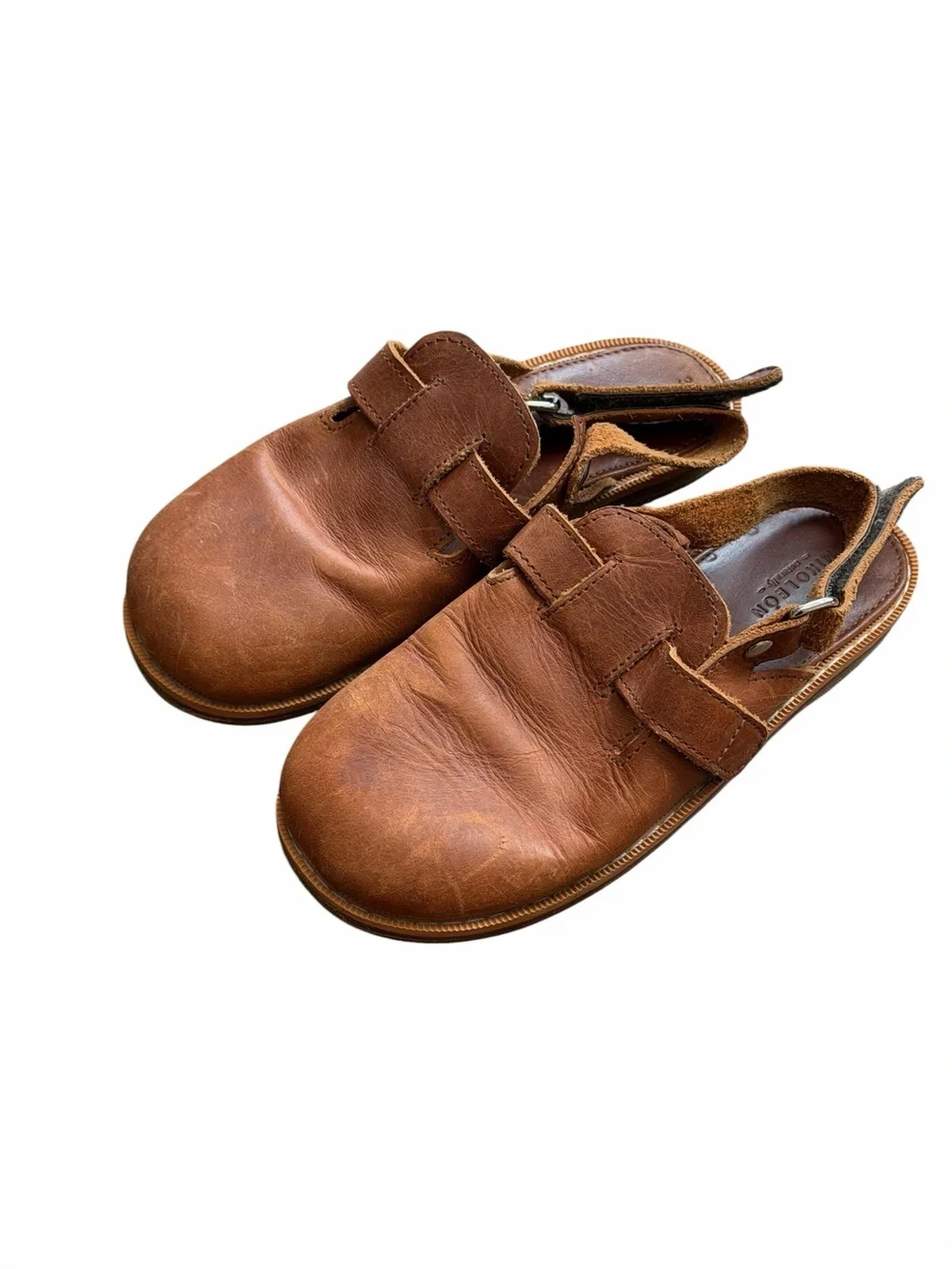 Mikoleon Children's Brown Leather Explorer Sandals Sz 13-13.5